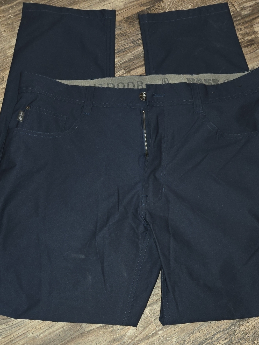 Bass Outdoor Men's Navy Stretch Chinos